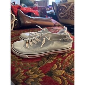 Tommy Hilfiger Womens Twodesi-T Light Blue Slip On Canvas Sneakers - Size 8.5 M